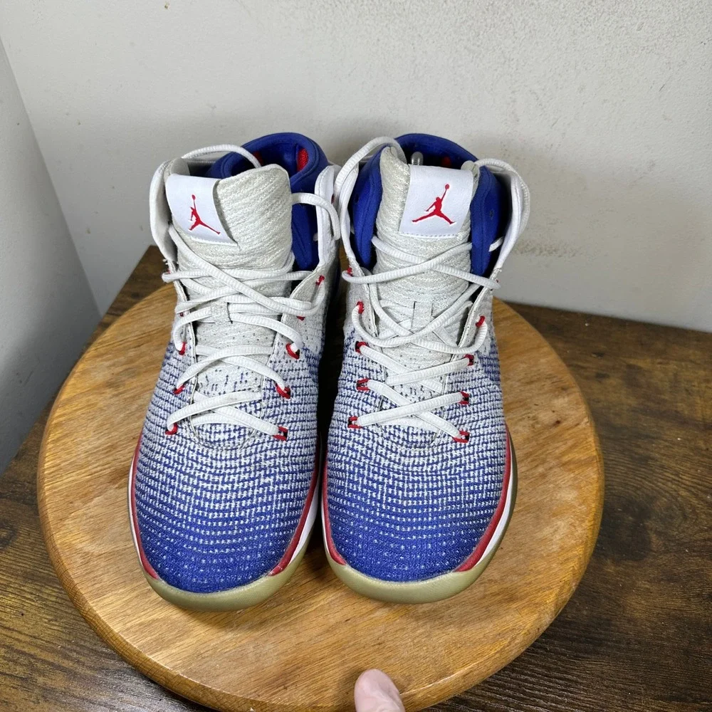 Jordan 31 USA Olympic 2016 White Blue Basketball Shoes 845037-107 Mens Size 11